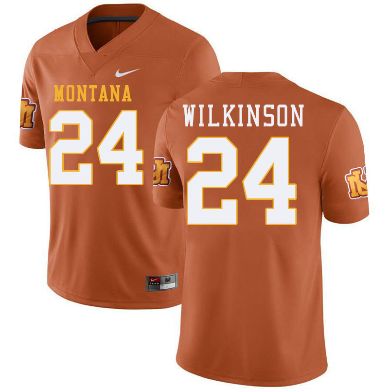 Montana Grizzlies #24 Diezel Wilkinson College Football Jerseys,Uniforms Stitched Sale-Throwback